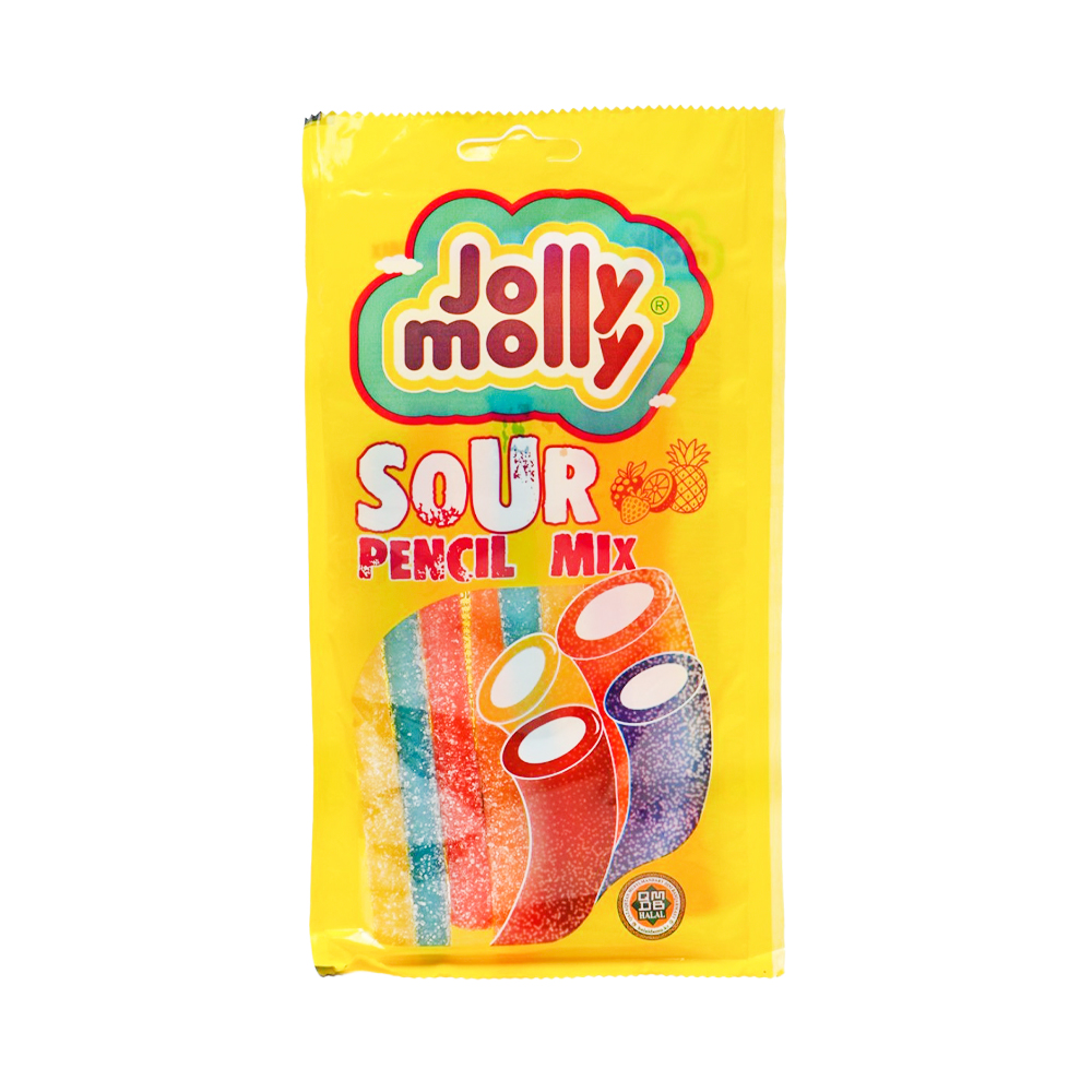Жев.мармелад Jolly Molly Sour Pencil Mix   70гр