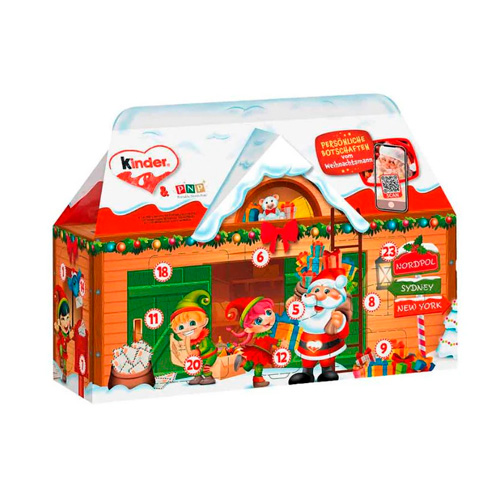 Шоколад фигурный Kinder XMAS Mini Mix 3D  234гр