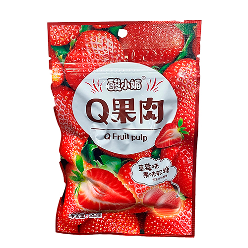 Мармелад Q Fruit Pulp Клубника 28гр.