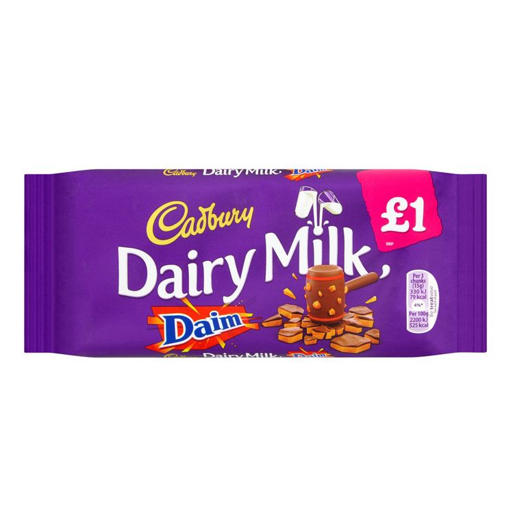 Шоколад Cadbury Dairy Milk Daim 120гр