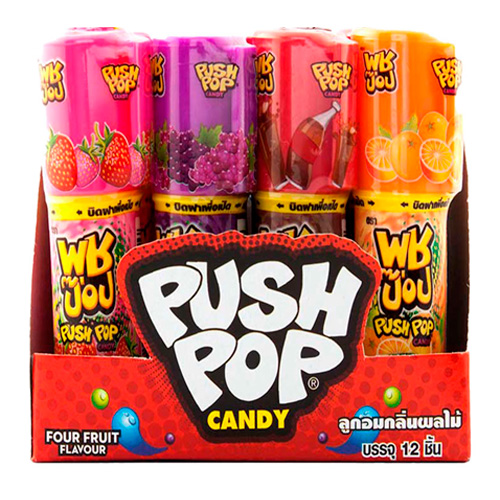 Желе Push Pop (Orange, Grape, Strawberry, Cola)   14гр