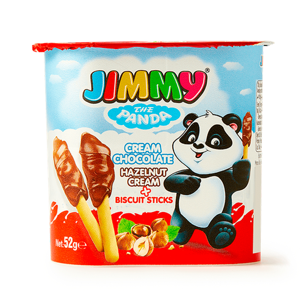 Бисквитные палочки JIMMY JIMMY с ореховой пастой   52гр