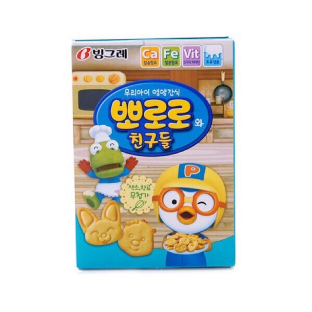 Снек пшеничные квадратики Pororo Mini Cube Snack 65гр