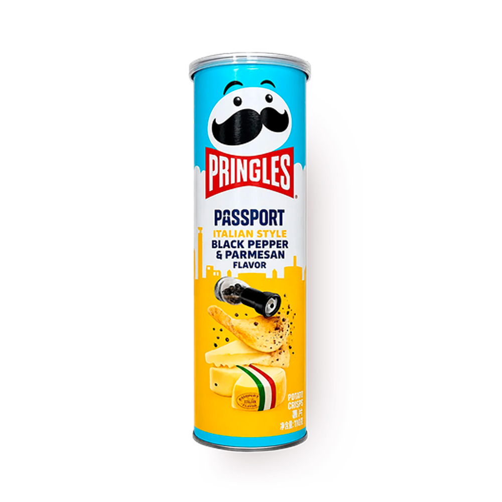 Чипсы Pringles Black pepper & Parmesan   110гр