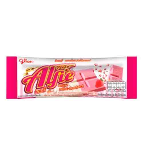 Шоколад Alfie Milk & Strawberry 31гр