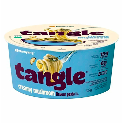 Лапша Samyang TANGLE со сливочным соусом и грибами в чашке   105гр