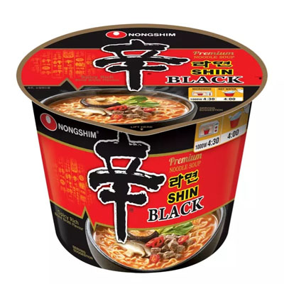 Лапша Nongshim Шин Рамён говядина черн.упак 101гр