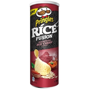 Чипсы Pringles РАЙС со вкусом Малазийского красного Карри   160гр
