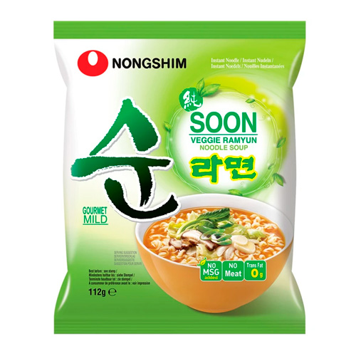 Лапша Nongshim Soon Veggie Ramyun   112гр