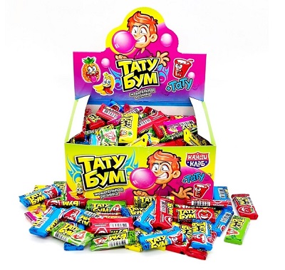 Жев.резинка КандиКлаб "Тату Бум"   2гр