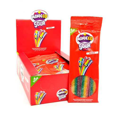 Жев.мармелад Minicco Sour Belt Rainbow   75гр