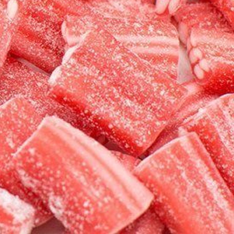 Жевательный мармелад Dulceplus "Блоки клубника со сливками" 1кг