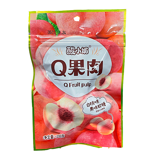 Жев.мармелад Q Fruit Pulp Персик 28гр