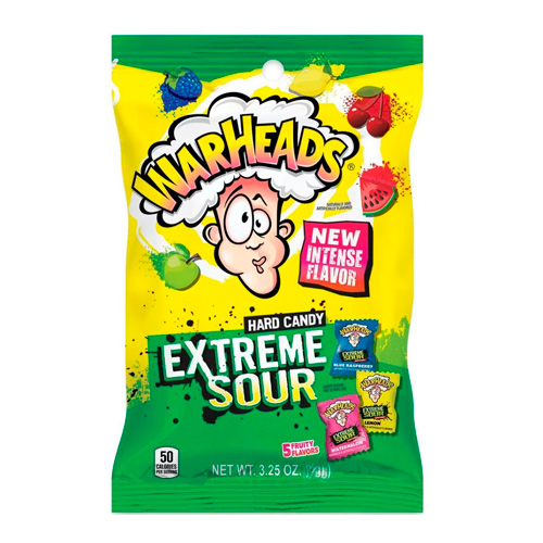 Конфеты Warheads Extreme Sour  пакет 28гр