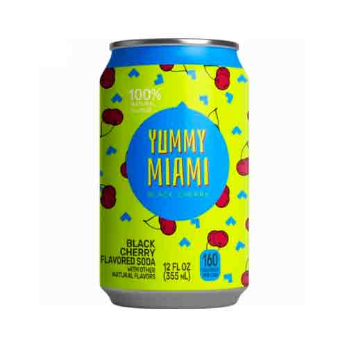 Газ.напиток Yummy Miami Black Cherry 355мл