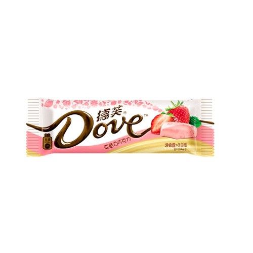 Шоколад Dove Белый Клубника   42гр