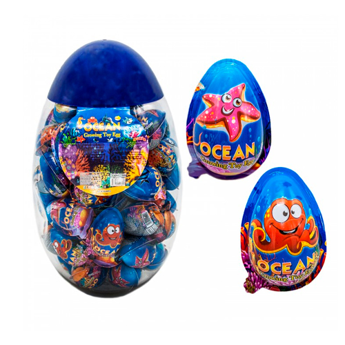 Яйцо пластик с сюрпризом Ocean growing egg 8гр