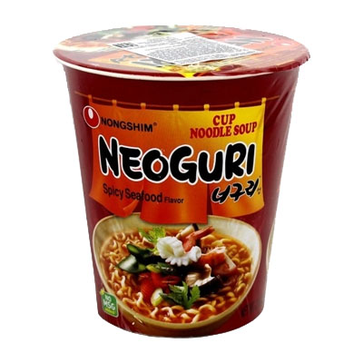 Лапша быстрого приготовления Nongshim со вкусом морепродуктов Neoguri Cup 62гр.