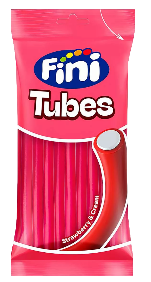 Жев.мармелад FINI TUBES STRAWBERRY AND CREAM    90гр
