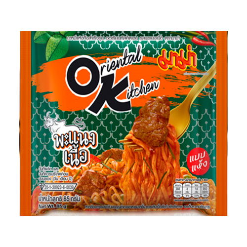 Лапша Mama Oriental Kitchen Instant Noodle Beef Panang    85гр