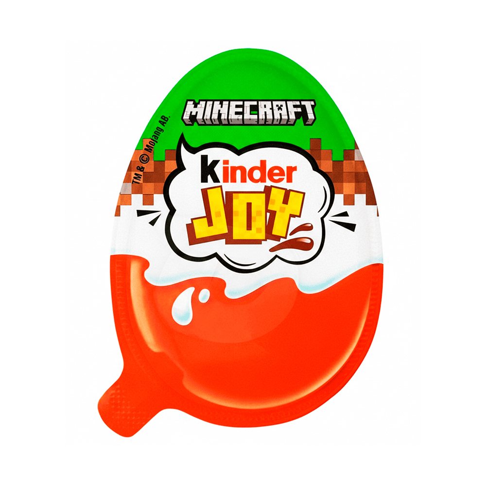 Шоколадное яйцо Kinder Joy Minecraft   20гр