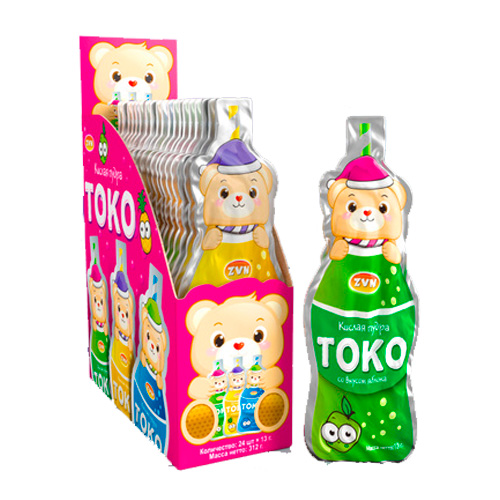 Кислая пудра ZVN "ТОКО" со вкусом яблока, черники, ананаса   13гр