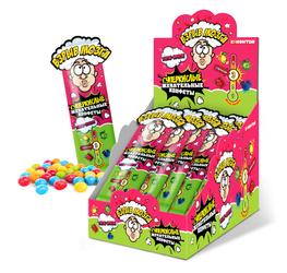 Суперкислые конфеты Взрыв мозга со вкусом клубники, голубики,яблока, лимона   10гр