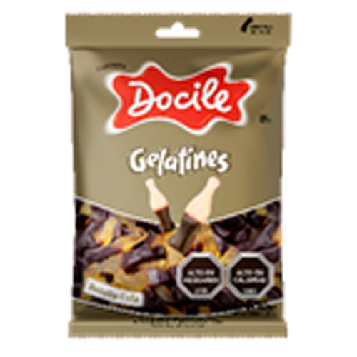 Жев.мармелад DOCILE Gelatines Sour Cola Bottle   80гр