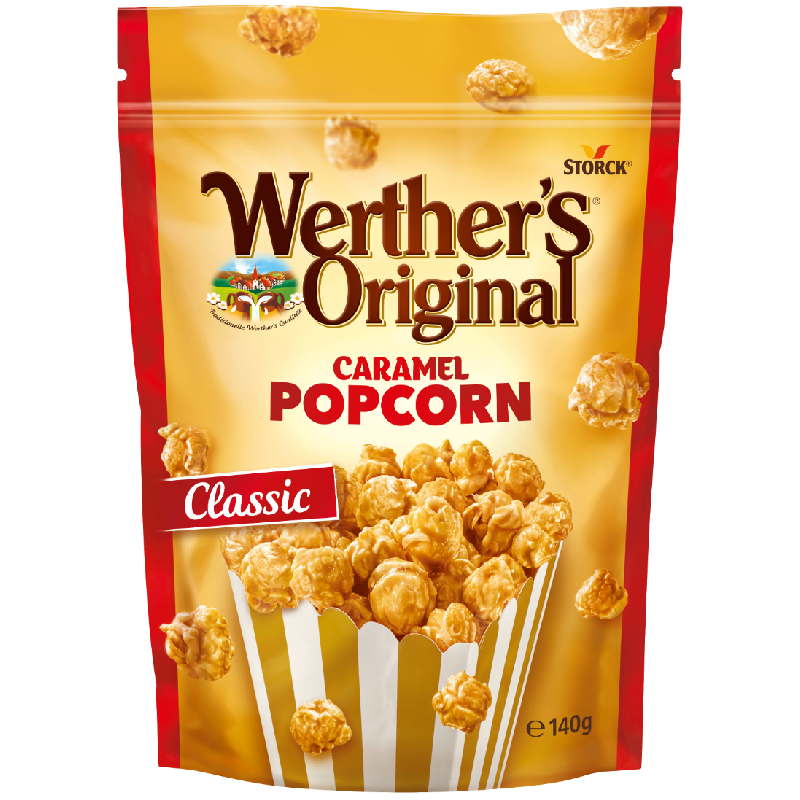 Хлопья Werther's Original Caramel Popcorn Classic 140гр