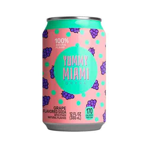 Газ.напиток Yummy Miami Grape 355мл