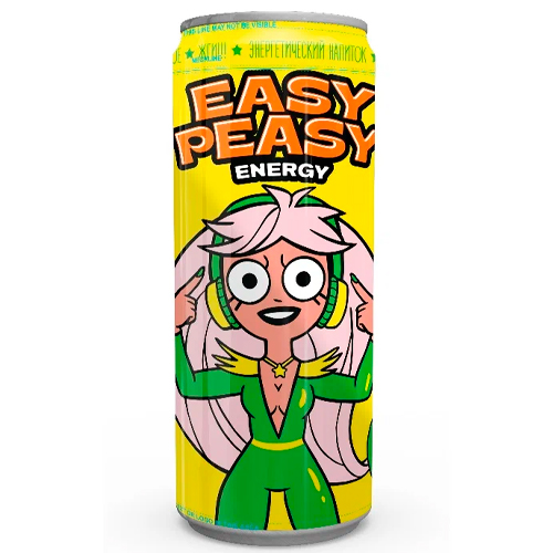 Энергетический напиток Easy Peasy Ананас-Шампанское 450мл