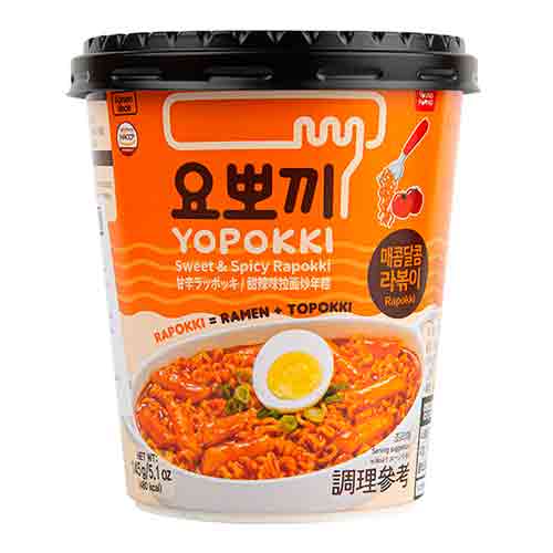 Лапша Yopokki RAMEN + Клецки Sweet&Spicy   145гр