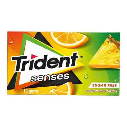 Жев.резинка без сахара Trident Senses Tropical mix 23гр