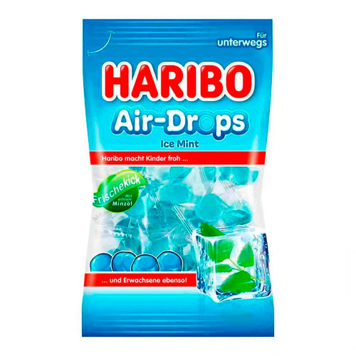 Леденцы Haribo  Air-Drops Ice Mint   100гр