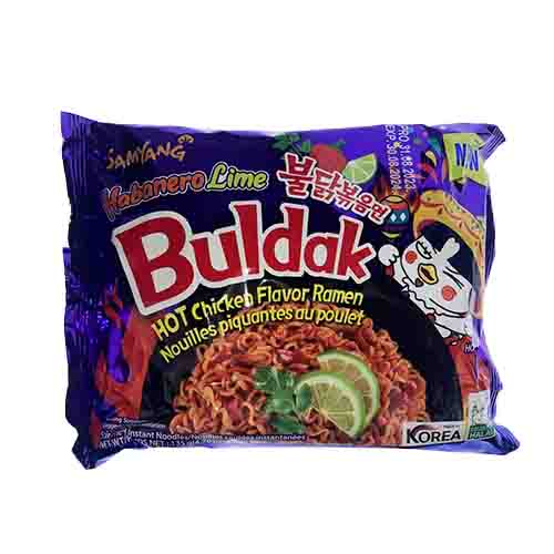 Лапша Samyang Buldak Hot Chicken Flavor Ramen Habanero Lime   135гр