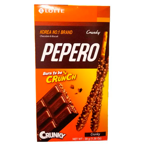 Печенье соломка Peppero Crunky 39гр
