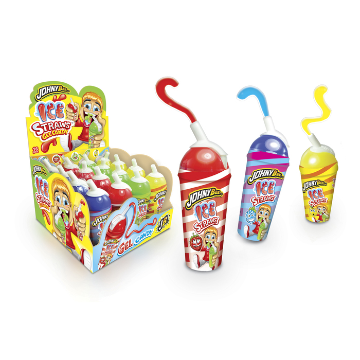 Жидкая конфета-гель Johny Bee Ice Straws 25 гр