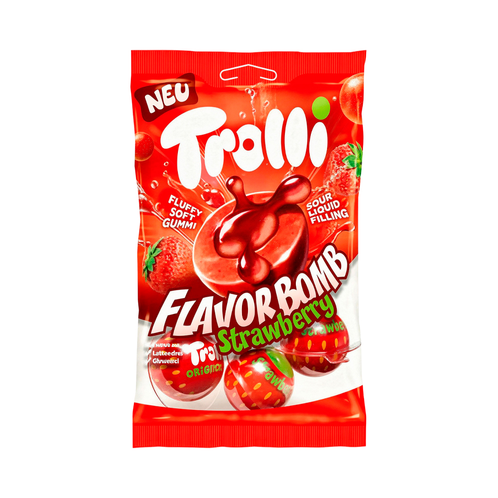 Жев.мармелад Trolli Flavour Bomb Strawberry   75гр