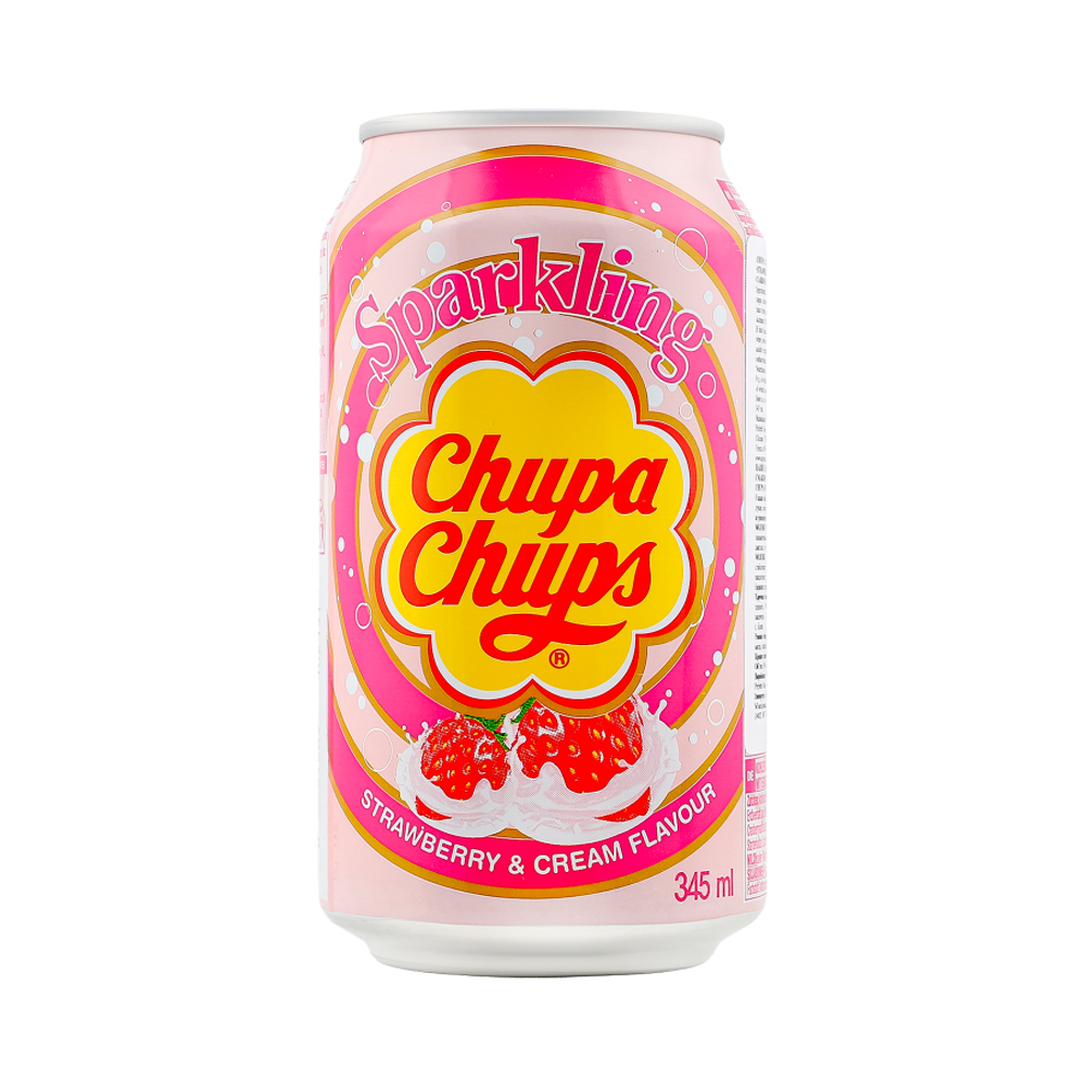 Газ.напиток Chupa Chups Strawberry Cream  ж/б 345мл