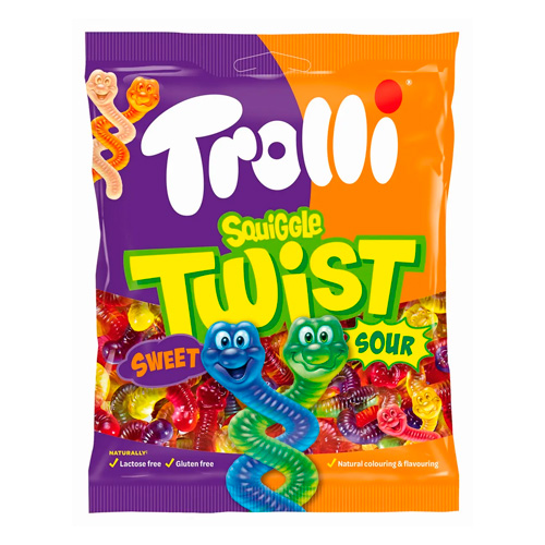 Жев.мармелад Trolli Squiggle Twist  (Букашки-обнимашки)  150гр
