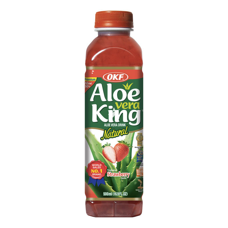Напиток OKF Aloe Vera King 500мл п/б клубника