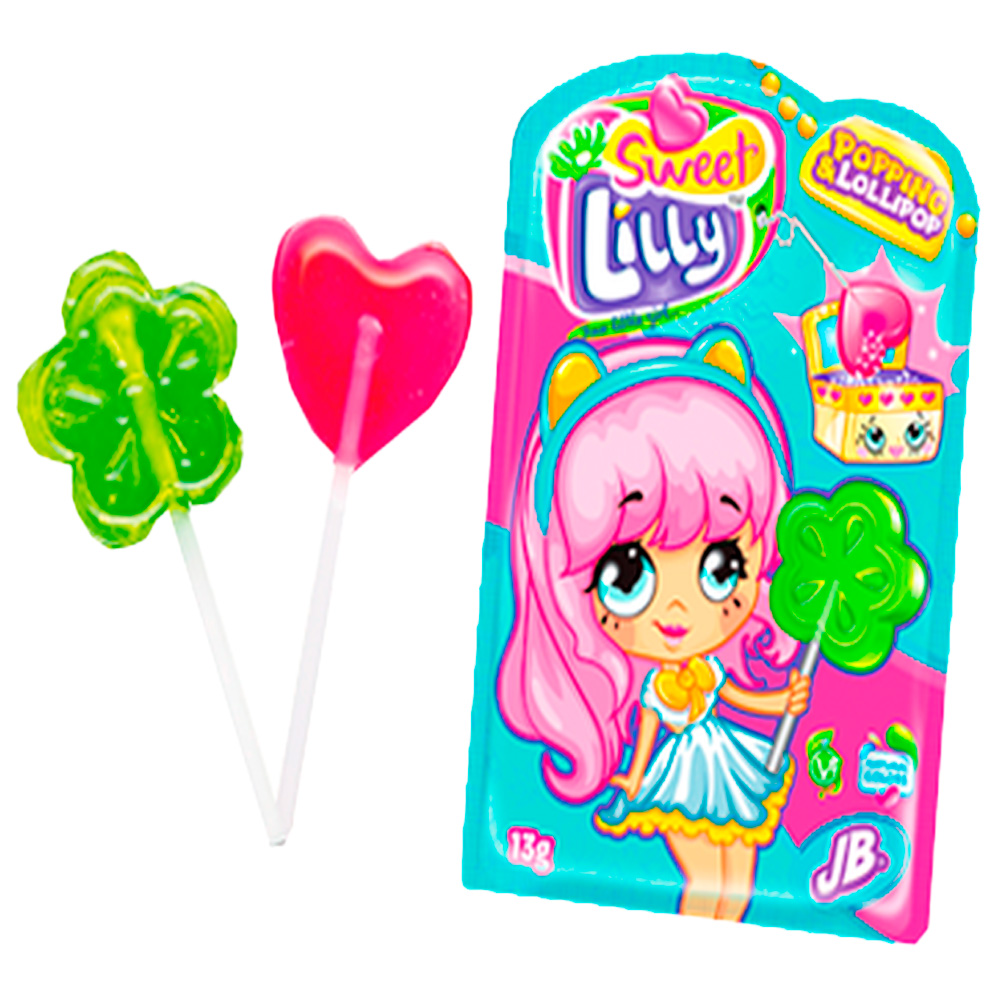 Леденец Johny Bee Sweet Lilly с взрывной карамелью   13гр