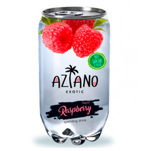 Газ.напиток Aziano Raspberry м  350мл