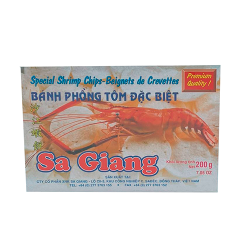 Чипсы со вкусом креветок SA Giang Phong Dac Biet (15% креветок) 200гр