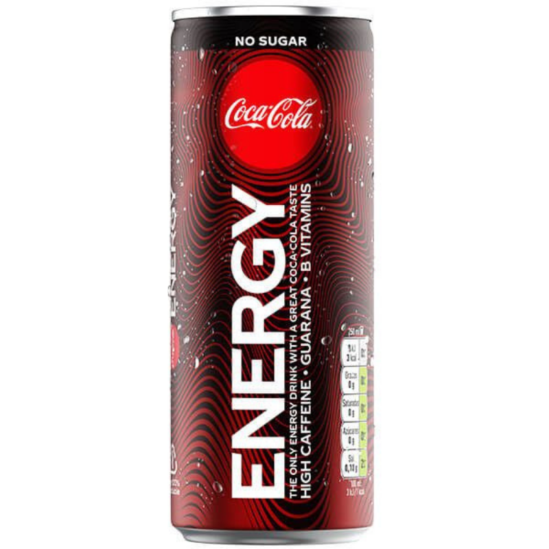 Напиток газированный Coca-Cola Energy NO SUGAR 250мл.