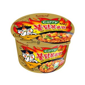 Лапша СПАЙСИ КАП РАМЕН острая со вкусом курицы в соусе карри 140г.