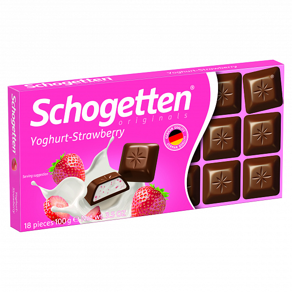 Шоколад Schogetten Yoghurt-Strawberry   100гр