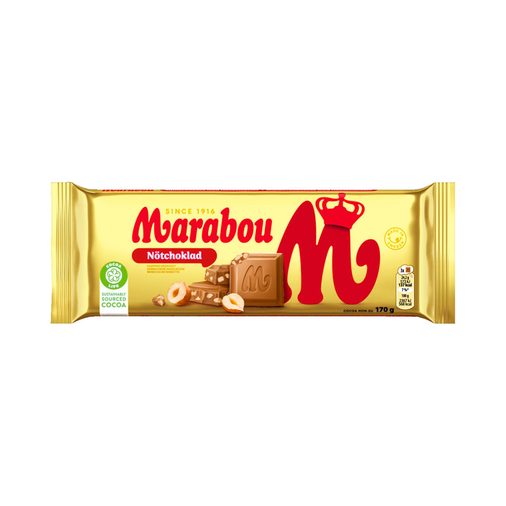 Шоколад Marabou  Nötchoklad   170гр