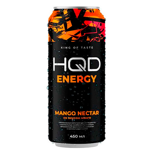 Энергетический напиток HQD Energy Mango Nectar м  450мл