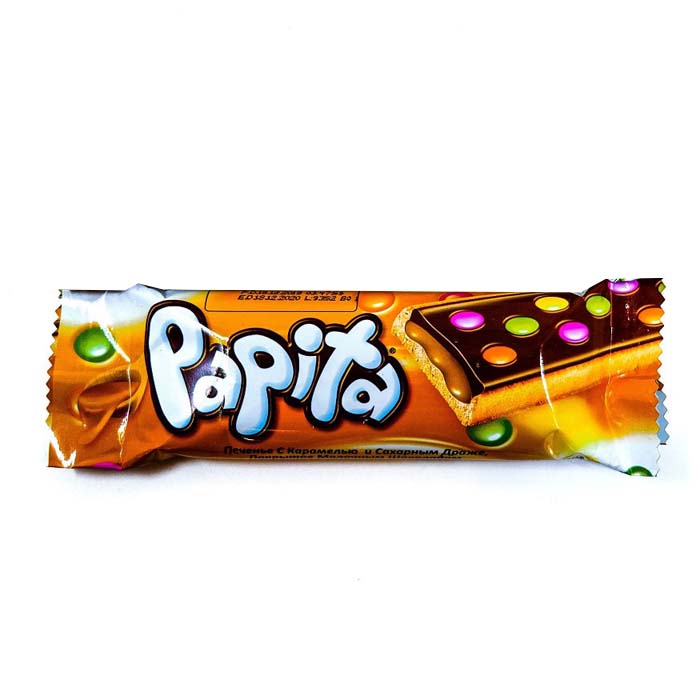 Печенье Papita с мол.кремом и драже Caramel   33гр